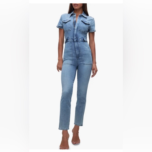 Good American Denim - Good America for success denim jumpsuit